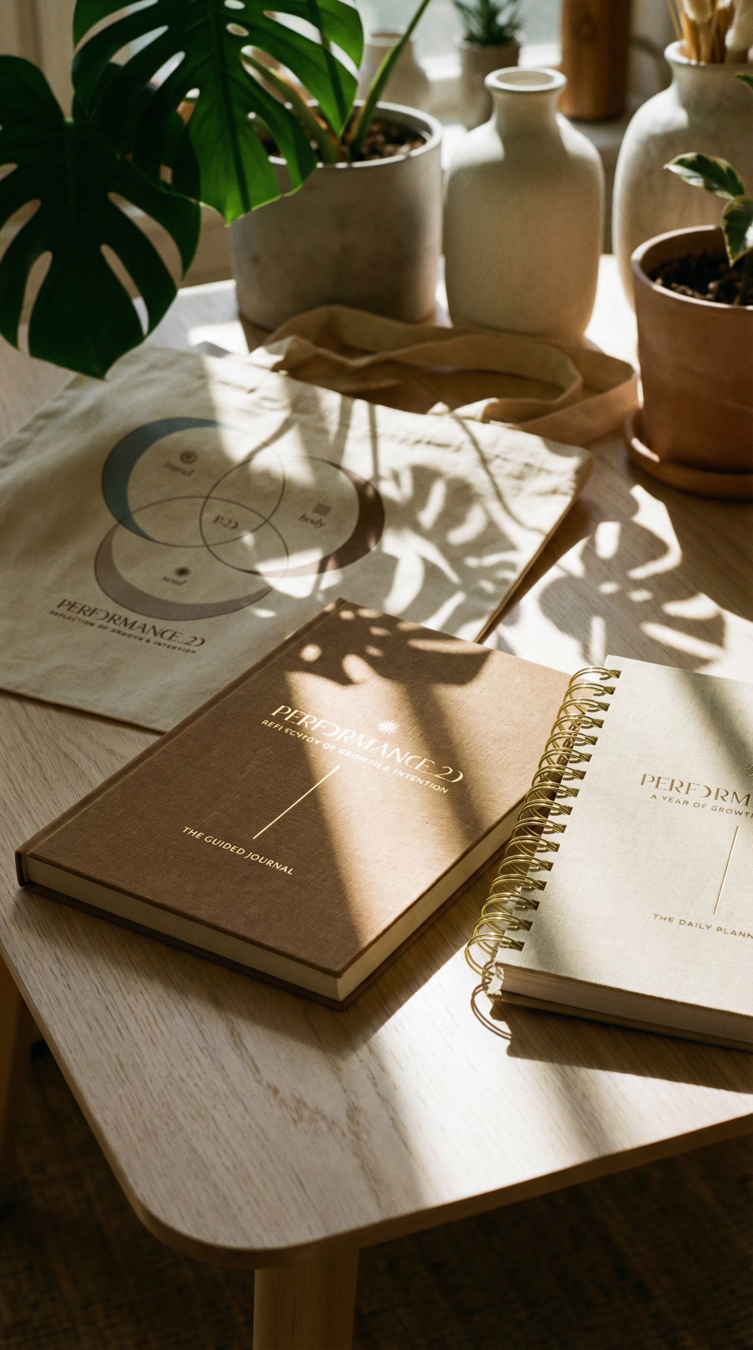 P.20 Gift Set - 4 pieces | Guided Journal, Intentional Planner, Organic Tote & Pen