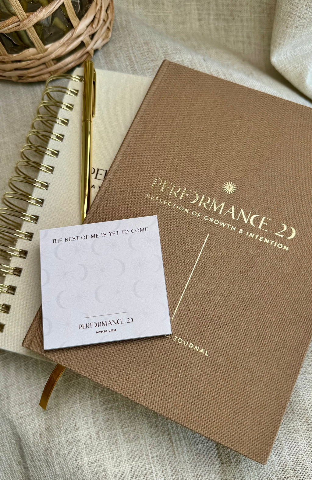 P.20 AM PM Bundle | Guided Journal, Original Planner, Sticky Notes & Pen