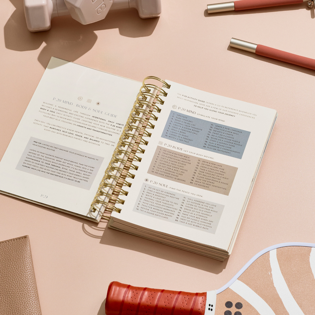 P.20 Gift Set - 4 pieces | Guided Journal, Intentional Planner, Organic Tote & Pen